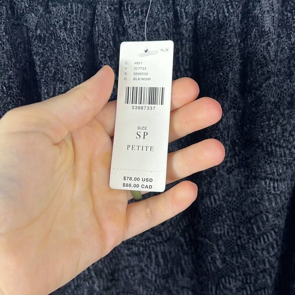 NWT Anthropologie Eri + Ali lace off the shoulder top size petite small - Picture 5 of 11